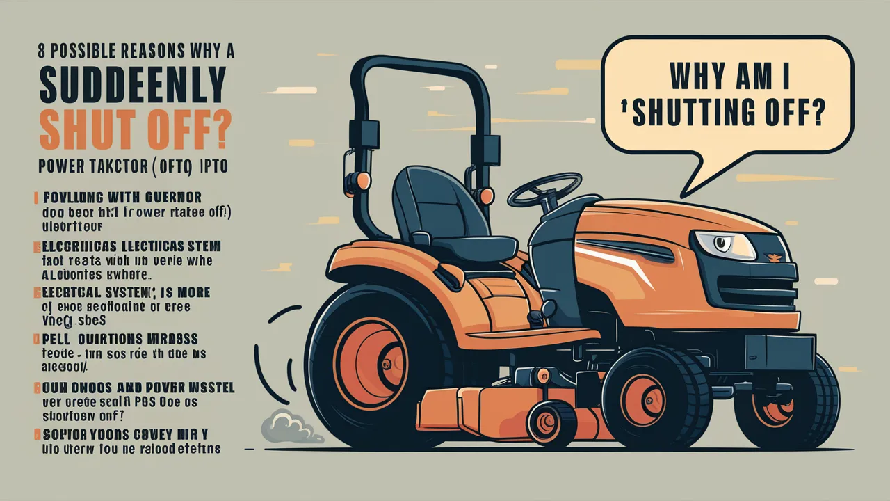 8 Reasons Why Your Lawn Tractor Shuts Off When PTO is Engaged