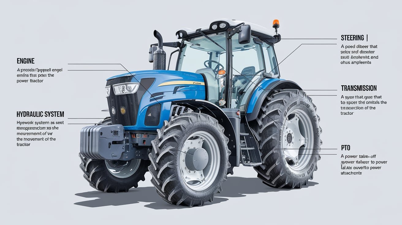 What are the 5 systems of a tractor?